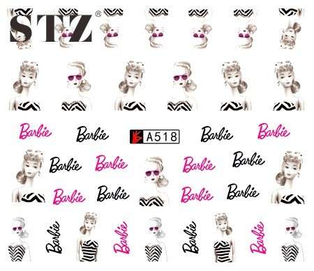 WATER TRANSFER NAIL ART DECAL - BARBIE