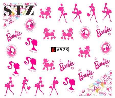 WATER TRANSFER NAIL ART DECAL - BARBIE