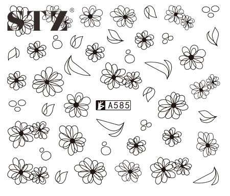 WATER TRANSFER NAIL ART DECAL - FLOWER