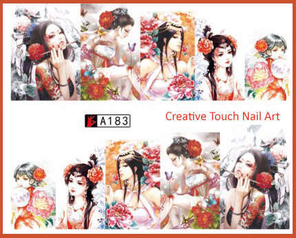 WATER TRANSFER NAIL ART DECAL - FACES