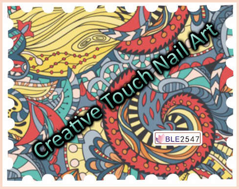WATER TRANSFER NAIL ART DECAL - STAMP
