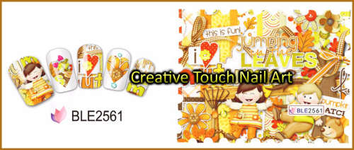 WATER TRANSFER NAIL ART DECAL - STAMP