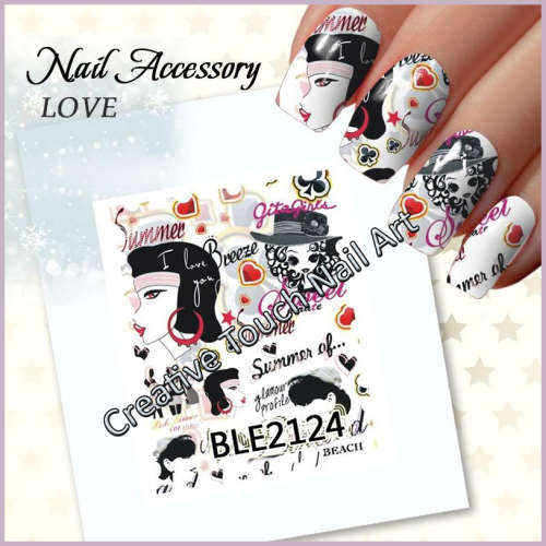 WATER TRANSFER NAIL ART DECAL - STAMP