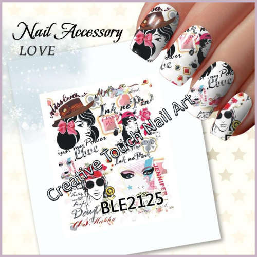 WATER TRANSFER NAIL ART DECAL - STAMP