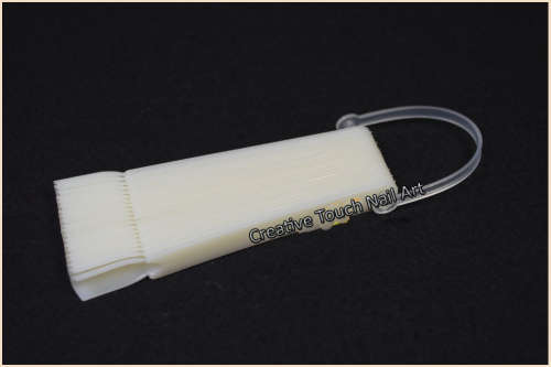 Nail Art Tips Fan Display Practice Tool - 20Tips - Natural Swatches