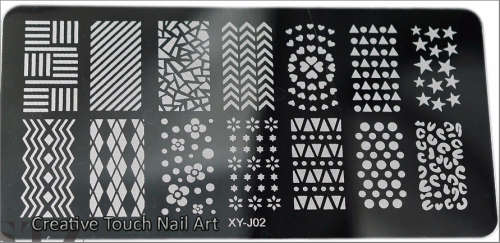 NAIL ART IMAGE STAMPING PLATE (XY-J SERIES) ***SALE***