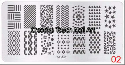 NAIL ART IMAGE STAMPING PLATE (XY-J SERIES) ***SALE***
