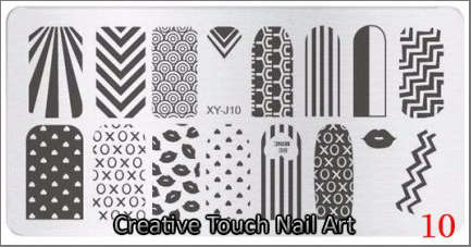 NAIL ART IMAGE STAMPING PLATE (XY-J SERIES) ***SALE***