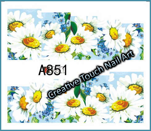 WATER TRANSFER NAIL ART DECAL - FLOWER