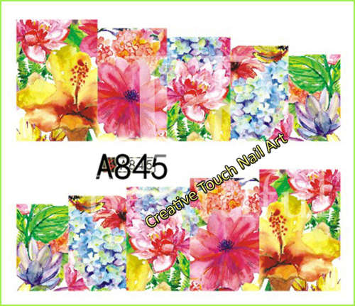 WATER TRANSFER NAIL ART DECAL - FLOWER