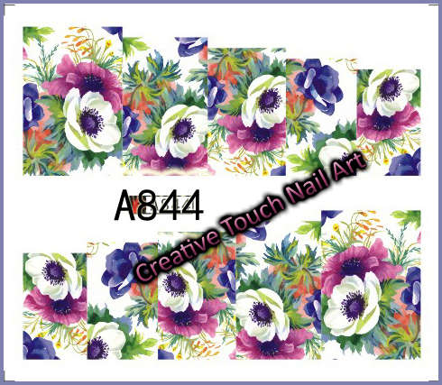 WATER TRANSFER NAIL ART DECAL - FLOWER