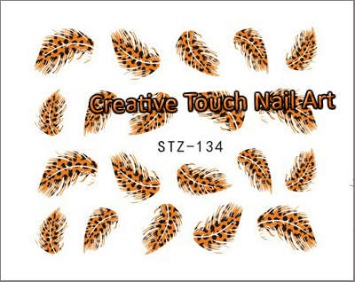 NAIL ART - WATER TRANSFER - FEATHER