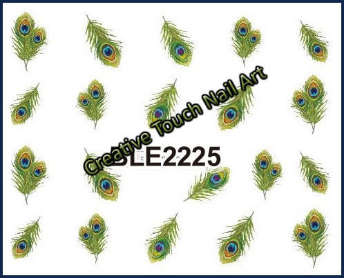 NAIL ART - WATER TRANSFER - FEATHER