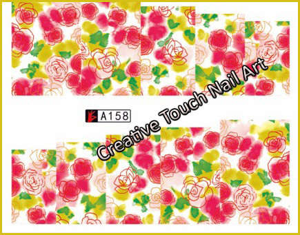 WATER TRANSFER NAIL ART DECAL - FLOWER
