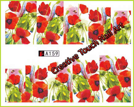 WATER TRANSFER NAIL ART DECAL - FLOWER