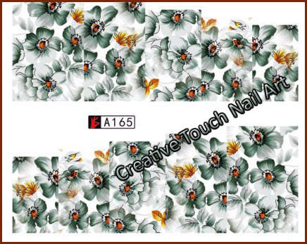 WATER TRANSFER NAIL ART DECAL - FLOWER