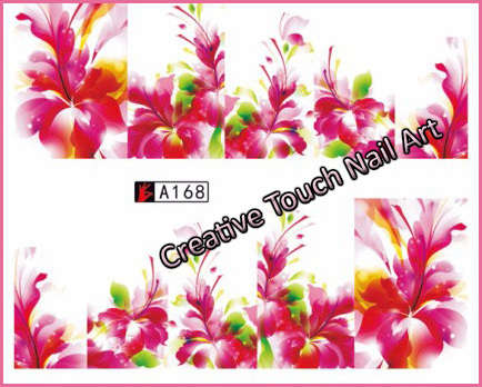 WATER TRANSFER NAIL ART DECAL - FLOWER