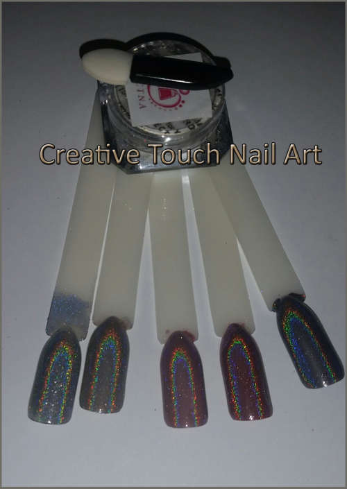 Laser Chrome Holographic Effect Nail Art Pigment Powder - 2 g Jar