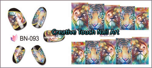 WATER TRANSFER NAIL ART DECAL - ANIMAL PRINT