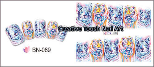 WATER TRANSFER NAIL ART DECAL - ANIMAL PRINT