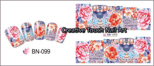 WATER TRANSFER NAIL ART DECAL - FLOWER