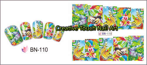 WATER TRANSFER NAIL ART DECAL - BUTTERFLY