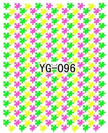 WATER TRANSFER NAIL ART DECAL - NEON