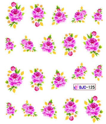 WATER TRANSFER NAIL ART DECAL -  GLITTER SERIES