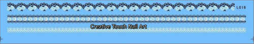 WATER TRANSFER NAIL ART DECAL - LACE STYLE