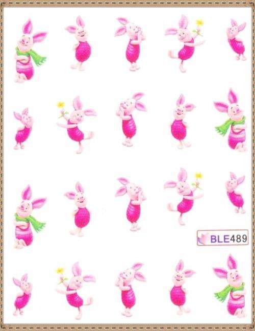 NAIL ART - WATER TRANSFER - Winnie