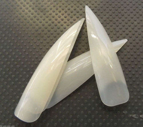Pointed Stiletto - Natural - 100 TIPS