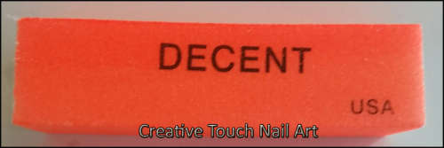 NAIL SANDING BLOCK - ORANGE