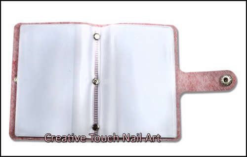 NAIL ART 6 X 12 CM LARGE STAMPING PLATE HOLDER - ROSE PINK