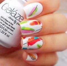 WATER TRANSFER NAIL ART DECAL - FEATHER