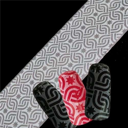NAIL ART - TRANSFER FOIL -  WHITE  20 X 4 CM