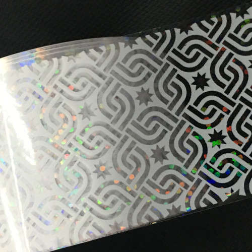 NAIL ART - TRANSFER FOIL -  WHITE  20 X 4 CM