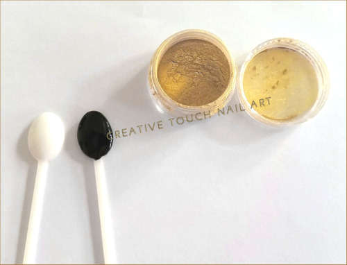 Mirror Chrome Effect Nail Art Pigment Powder - 1g Jar - Gold