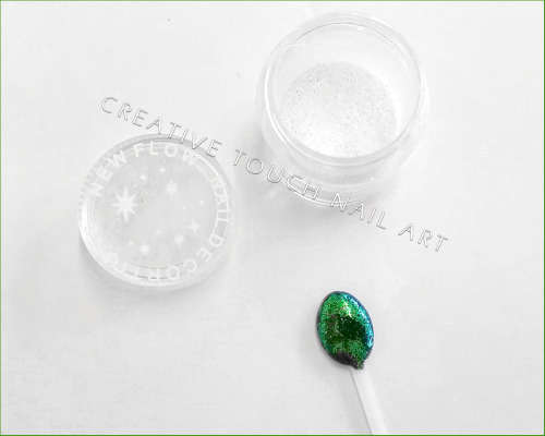 Nail Art Pigment Glitter Powder - 3g Jar - Green