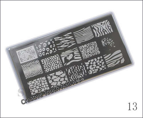 NAIL ART IMAGE STAMPING PLATE (COOL -  SERIES) ANIMAL PRINTS ***SALE***