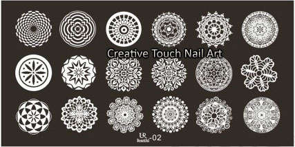 NAIL ART IMAGE STAMPING PLATE (UR - SERIES)