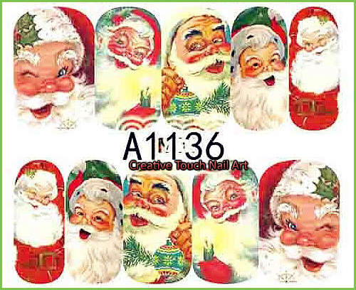 WATER TRANSFER NAIL ART DECAL - HAPPY HOLIDAYS