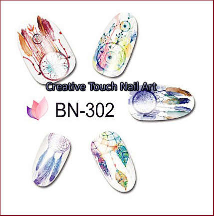 WATER TRANSFER NAIL ART DECAL - CATCH YOUR DREAMS