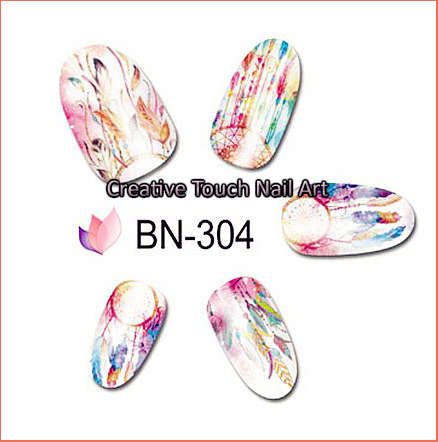 WATER TRANSFER NAIL ART DECAL - CATCH YOUR DREAMS