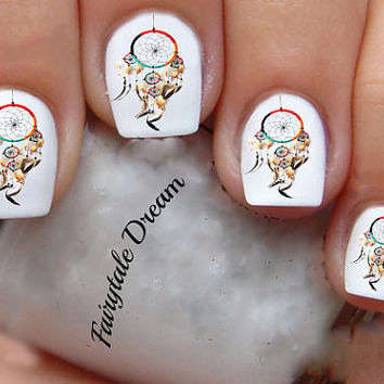 WATER TRANSFER NAIL ART DECAL - CATCH YOUR DREAMS
