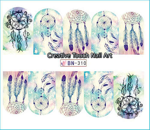 WATER TRANSFER NAIL ART DECAL - CATCH YOUR DREAMS