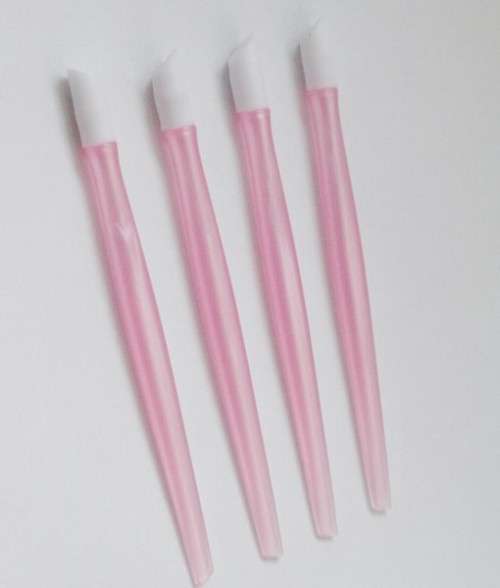 NAIL ART - Pink Silicone Cuticle Pusher For Nails