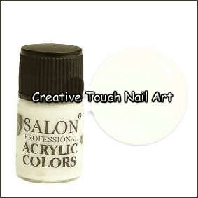 SALON PROFESSIONAL  FINE ACRYLIC NAIL ART PAINT  - WHITE