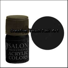 SALON PROFESSIONAL  FINE ACRYLIC NAIL ART PAINT  - BLACK