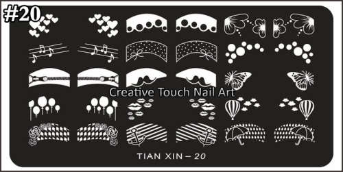 NAIL ART IMAGE STAMPING PLATE (TX-SERIES)