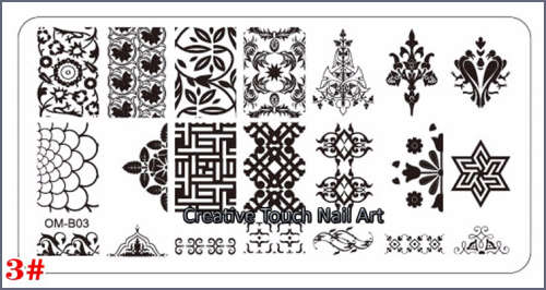 NAIL ART IMAGE STAMPING PLATE (OM-B-SERIES) ***SALE***